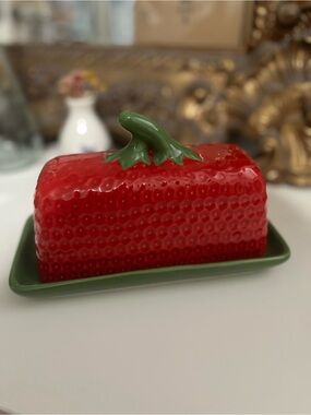 Strawberry Butter Dish